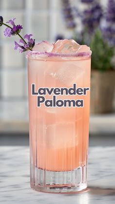 Lavender Paloma Refreshing Tequila Cocktails, June Cocktails, Lavender Paloma, Witchy Cocktails, Lavender Cocktail, Lavender Recipes, Cocktail Serving, Refreshing Cocktail, Boozy Drinks