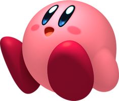 an image of a pink pacman character