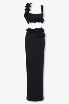 Black petal maxi skirt - HEIRESS BEVERLY HILLS Heiress Beverly Hills, Timeless Glamour, Prom Dress Inspo, Shein Dress, Skirt And Top, Day To Night, To Night, Lookbook Outfits, Elegant Outfit