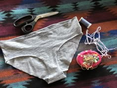 How to Recycle Old T-Shirts Into New Underwear — A Forager's Home Cut Hoodies, T Shirt Upcycle, Cut Up Shirts, Old Bras, Tshirt Makeover, How To Recycle, Recycled T Shirts, Old Shirts, Tie Dye Shirts