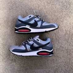 Rare Pair Nike Air Max Command, Rare Nikes, Dark Grey, Air Max, Nike Men, Nike Air Max, Nike Shoes, Metallic Silver, Men's Shoes