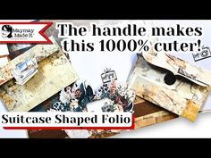 Fun Fold Folio Photo Tower Editions Bonus: Adding a handle to a folio makes it SUPER CUTE! - YouTube Scrapbooking Tutorial, Scrapbook Tutorial, Album Scrapbooking, Mini Scrapbook Albums, Pull Apart, Belly Band, Junk Journals, Mini Album