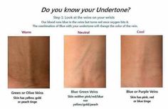 Vein Color Undertones, Undertone Skin Chart Vein, Undertone Skin Chart, Cosmetology Instructor, Skin Tone Chart, Blue Veins, Beauty Skin Quotes, Younique Beauty