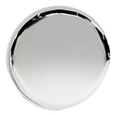 a round metal object on a white background