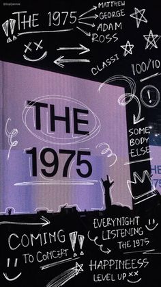 an advertisement for the 1970 concert is shown in black and white letters on a purple background