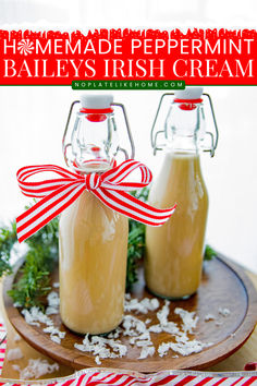 Homemade Peppermint Baileys Diy Baileys Irish Cream, Baileys Recipes Drinks, Homemade Peppermint Mocha, Fireball Recipes, Homemade Baileys Irish Cream, Baileys Drinks, Homemade Baileys, Homemade Irish Cream, Traditional Christmas Food