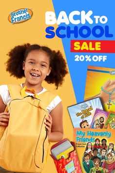 the back to school sale is on and it's 20 % off for children