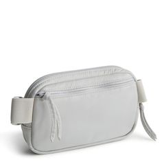 The Woodward Small Belt Bag is the perfect blend of style and functionality for those who prefer a hands-free approach to carrying their essentials. Compact yet versatile, this sleek accessory offers convenient storage for your must-have items while adding a fashionable touch to any outfit. Whether you're out for a walk, exploring a new city or dancing the night away, our belt bag keeps your essentials close at hand and your style on point. Vera Bradley Woodward Small Belt Bag in Gray Modern Nylon Shoulder Bag With Mobile Phone Pocket, Versatile Nylon Shoulder Bag With Cell Phone Pocket, Versatile Nylon Travel Accessories With Functional Pockets, Sporty Everyday Belt Bag With Functional Pockets, Sporty Belt Bag With Functional Pockets, Sporty Nylon Travel Accessories For Everyday Use, Sporty Nylon Belt Bag For Everyday, Sporty Everyday Nylon Belt Bag, On-the-go Nylon Shoulder Bag With Cell Phone Pocket