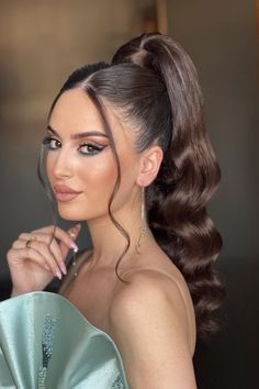 Easy Bun Hairstyles For Long Hair, Sleek Ponytail Hairstyles, Guest Hair, Hollywood Hair, Easy Bun Hairstyles, Long Hair Wedding Styles, Prom Hairstyles For Long Hair, Hair Ponytail Styles, Hairstyle Look