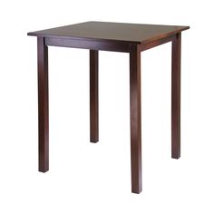 Winsome Wood Parkland Square High Pub Table Square Pub Table, Saddle Seat Bar Stool, Top Kitchen Table, High Dining Table, Bar Height Chairs, Small Dining Area, Bar Table Sets, Pub Table Sets, Solid Wood Dining Set