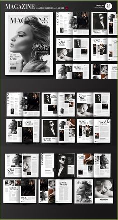 an image of a magazine cover with many pages on the front and back, all lined up