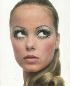 60s Makeup Tutorial, Mod Makeup, 1960s Makeup, Hans Feurer, Vintage Makeup Looks, 70s Makeup