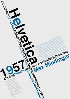 the back cover of an advertisement for helveticec, which is printed in blue and black