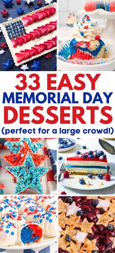 three easy memorial day desserts perfect for a large crowd