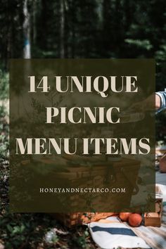 14 Unique Picnic Menu Items - Honey & Nectar Co. Picnic Menu Ideas, Old Fashioned Picnic, Italian Picnic, Picnic Basket Food, Italian Soda Bar, Picnic Menu, Picnic Recipes, Indoor Picnic, Bonfire Party