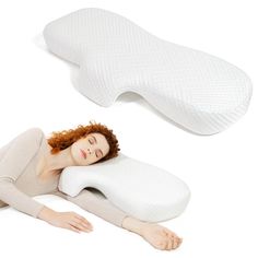 PRICES MAY VARY. 💑 Perfect for Couples 💑: Designed for spooning and cuddling. No more arm numbness or shoulder pain. Just slide the arm in the arm hole and enjoy a full night's sleep together on the couples pillow. 💁‍♀️ Still Single? 💁‍♂️ This is the best side sleeper pillow we've tested as it removes pressure from the arm and gives your neck the best support possible. Meaning sweet dreamzzz… 😴 Sleep Soundly 😴: Improve your sleep quality and wake up well-rested with our DreamArch premium m Arm Numbness, Ergonomic Pillow, Sleep Posture, Pillow For Neck, Spine Alignment, Couple Pillow, Cuddle Pillow, Side Sleeping, Shoulder Pain Relief