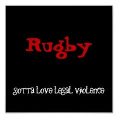 The only way you can hurt someone so badly without getting sent to jail. YES! :D Rugby Jokes, Rugby Funny, Springbok Rugby, All Blacks Rugby