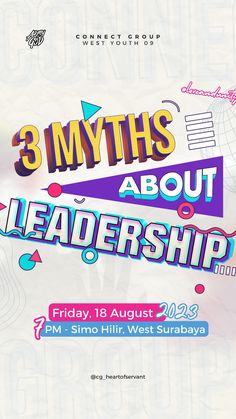 the poster for 3 myths about leadership, which is featured in an advert