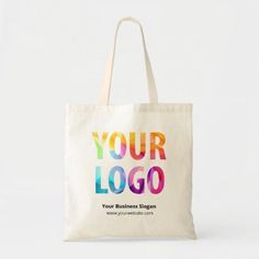 Custom Company Logo Branded Promotional Tote Bag Branded Tote Bags, Cake Branding, Trade Show Giveaways, Business Slogans, Printed Canvas Tote Bag, Promotional Products Marketing, Promotional Design, Client Gifts, Bags Logo