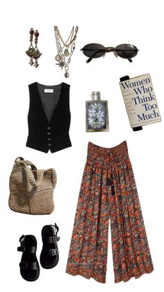 Infp Outfits, Earthy Boho Outfits, Market Outfit Summer, Earthy Aesthetic Fashion, Fun Outfits, Outfit Collage, Outfit Inspo Fall