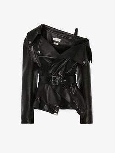 Alexander Mcqueen Jacket, San Myshuno, Leather Jackets Women, Stage Outfits, Looks Style, Looks Vintage, Dream Clothes, Leather Jackets, Biker Jacket