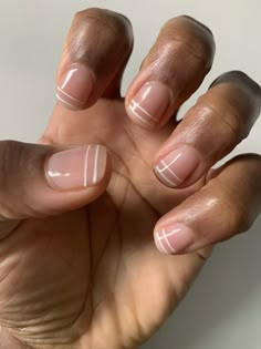 Clear Nails With Design Men, Men’s Minimalist Nails, Gold Accented Nail Inspiration, Men’s Manicure, Mens Nails Design, Male Nail Designs, Nail Polish For Men, Masculine Nail Designs