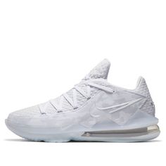 The Nike LeBron 17 Low EP 'White Camo' is an iconic silhouette designed to dominate the court. Featuring a low-cut design for a sleek look, the sneaker is equipped with a cushioning configuration for shock absorption and a smooth midsole for responsive performance. Inspired by LeBron's drive to win, this sneaker is perfect for any basketball enthusiast. The all-white colorway is a timeless classic, and the rubber sole provides superior traction. Get ready to take your game to the next level with the Nike LeBron 17 Low EP 'White Camo'. (SNKR/Unisex/Mid Top/Non-Slip/Basketball/Camouflage/Wear-resistant) Nike Basketball Shoes For Light Sports With Translucent Outsole, White Custom Sneakers For Light Sports With Translucent Outsole, White Custom Sneakers With Translucent Outsole For Light Sports, Sporty Nike Basketball Shoes With Translucent Outsole, Low-top Basketball Sneakers, Low-top Sneakers With Abzorb Midsole For Sports, White Skate Shoes With Translucent Outsole For Sports, Low-top Basketball Shoes With Translucent Outsole For Sports, Nike Summit White Sneakers For Sports