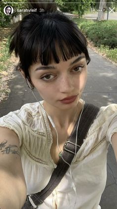 Microbangs Undercut, Above The Brow Bangs, Micro Bang Hairstyles, Micro Bangs Haircut, Micro Bangs Oval Face, Above The Eyebrow Bangs, Micro Bangs With Long Hair Round Face, Shorter Hair With Bangs, Pixie Cut With Micro Bangs