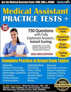 Take this free practice test to see how prepared you are for a medical assistant certification exam.The three most prevalent certifications for Medical Assistant are offered by the American Association of Medical Assistants (AAMA), the American Medica Teas Math, Medical Assistant Certification, Math Exam, Medical Assistant Student, Certified Medical Assistant, Exam Guide, Study Flashcards, Math Practice, Medical Terminology