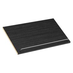 an image of a black wooden cutting board