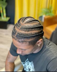 Black Mens Cornrow Hairstyles, Cornrow Styles For Men Full Head, Braid Designs For Men, Black Haircuts, Men Cornrows