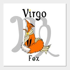 an image of a fox with the word virgo on it