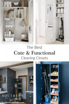 the best cute and functional cleaning closets