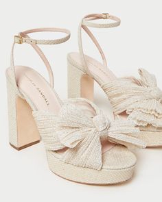 Loeffler Randall | Natalia Pearl Platform Bow Heel | Heeled Sandals | Footwear Rush Outfits, Preppy Shoes, Shoe Wishlist, Cute Heels, Swag Shoes, Loeffler Randall, Shoe Closet