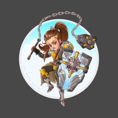 "I will prove myself!" a #tshirt design from #overwatch latest hero #Brigitte that I made on @TeePublic! Prove Myself, Steampunk Mechanic, Tshirt Design, Overwatch, Tshirt Designs, Zelda Characters, T Shirts