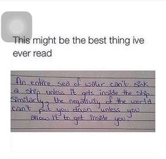 a piece of paper with writing on it that says, this might be the best thing i've ever read