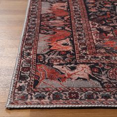 Bohemian Floral Medallion Indoor Area Rug Or Runner, 5'x7'6", Garnet Red - Blue Nile Mills : Target Dining Area Rug, Brown Furniture Living Room, Western Rugs, Family Room Colors, Affordable Area Rugs, Vintage Style Rugs, Rug Inspiration, Bedroom Red, Medallion Pattern