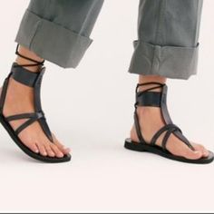 New No Box Questions? Leave A Comment Below! Black Vacation, Free People Sandals, Black Huarache, Rope Sandals, Blue Suede Heels, Strappy Leather Sandals, Crochet Sandals, Leather Platform Sandals, Pink Sandals