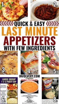 the best last minute appetizers with few ingredients to make it easy and delicious