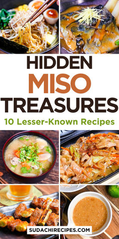 Six authentic Japanese miso paste recipes shown in vibrant photos including ramen, glazed fish, hearty soup, stir-fry, grilled skewers and savory sauce Miso Paste Recipes, Miso Recipes, Japanese Kitchens, Miso Recipe, Miso Soup Recipe, Dinner Rotation, Miso Paste, Japanese Kitchen