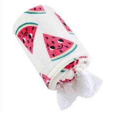 a towel with watermelon slices on it