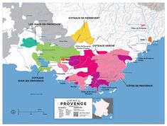 a map of france showing the wine regions