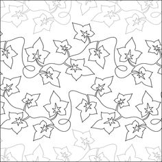 a black and white drawing of flowers on a sheet of paper with stars in the background