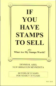 an advertisement for stamps with the words if you have stamps to sell