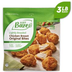 just baree lightly breaded chicken breast bites