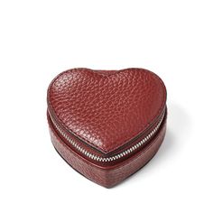 Aspinal Of London Heart Ring Box In Pebble Heart Ring Box, Engraved Pens, Timeless Symbol, Leather Accessory, Two Rings, Rfid Wallet, Aspinal Of London, Best Wallet, Signature Hardware