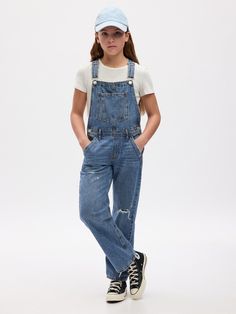 Loose Overalls, White Overalls, Car Apparel, Kids Overalls, Girls Overalls, Cotton Bodysuit, Jeans Kids, Gap Denim, Red Skirts