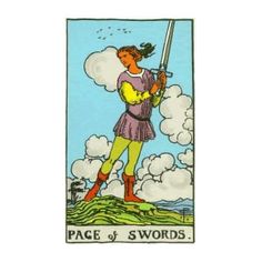 Tarot Guide - The Meaning of Tarot Cards Freezer Spell, Page Of Swords, Rider Waite Tarot Cards