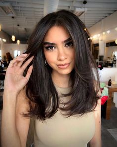 Bang Ideas, Hairstyles For Layered Hair, Haircuts For Medium Hair, Haircuts Straight Hair, Haircut For Thick Hair, Haircuts For Long Hair, Medium Hair Cuts, Long Hair Cuts, Homecoming Hairstyles