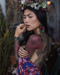 Anh Wisle, Yakuza Style Tattoo, Rabe Tattoo, Yakuza Tattoo, C Tattoo, Body Art Photography, Tattoo Photography, Asian Tattoos, Full Body Tattoo